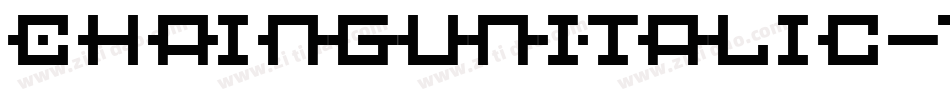 ChaingunItalic-7714字体转换