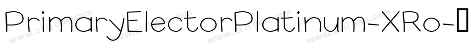 PrimaryElectorPlatinum-XRo字体转换