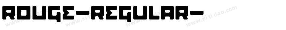 Rouge-Regular字体转换