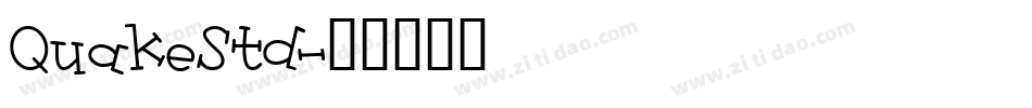 QuakeStd字体转换