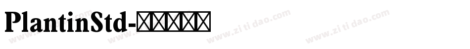 PlantinStd字体转换