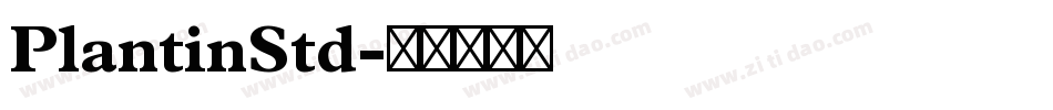 PlantinStd字体转换