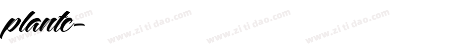plantc字体转换