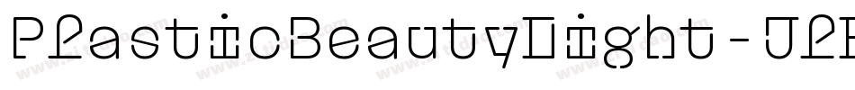 PlasticBeautyLight-JlE7字体转换