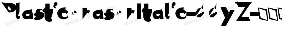 PlasticeraserItalic-ddyZ字体转换