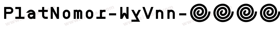 PlatNomor-WyVnn字体转换