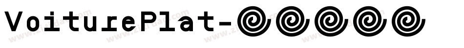 VoiturePlat字体转换