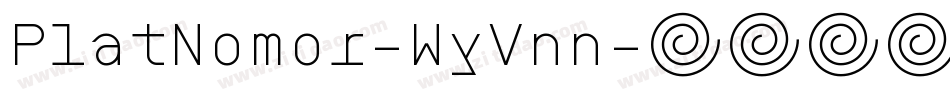PlatNomor-WyVnn字体转换