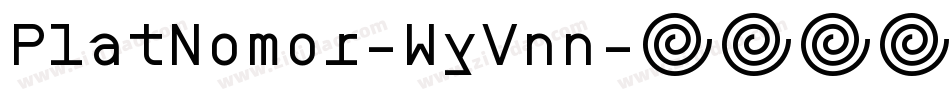 PlatNomor-WyVnn字体转换