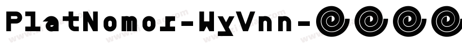 PlatNomor-WyVnn字体转换