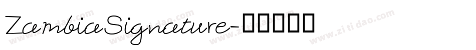 ZambiaSignature字体转换