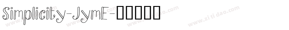 Simplicity-JymE字体转换