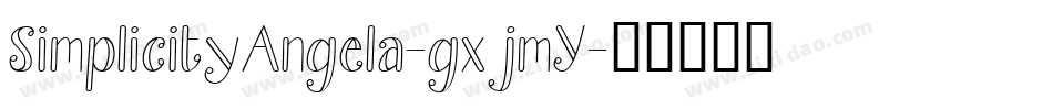 SimplicityAngela-gxjmY字体转换