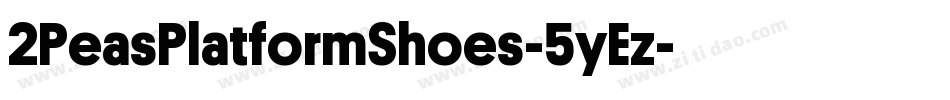 2PeasPlatformShoes-5yEz字体转换