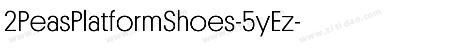 2PeasPlatformShoes-5yEz字体转换