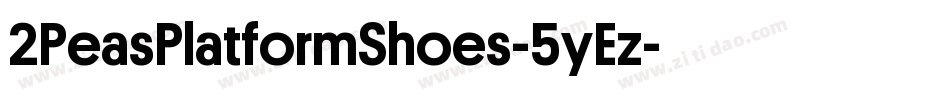 2PeasPlatformShoes-5yEz字体转换