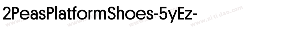 2PeasPlatformShoes-5yEz字体转换