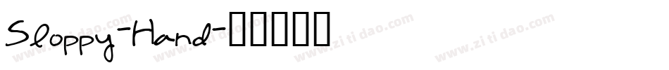 Sloppy-Hand字体转换