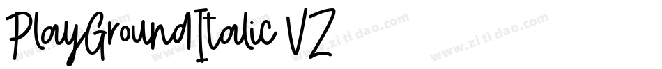 PlayGroundItalic-VZ66字体转换