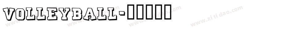 volleyball字体转换