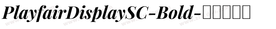 PlayfairDisplaySC-Bold字体转换