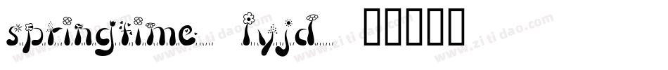 Springtime-LyjD字体转换