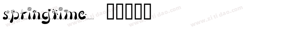 Springtime字体转换