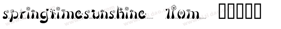SpringtimeSunshine-1L0M字体转换