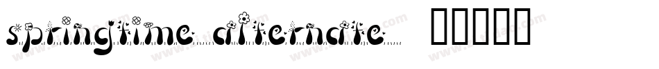 Springtime_Alternate字体转换