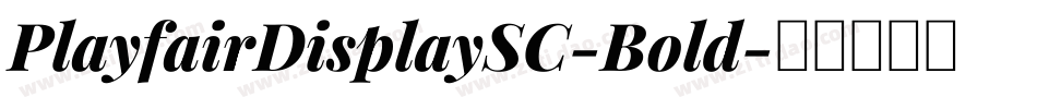 PlayfairDisplaySC-Bold字体转换