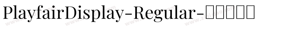 PlayfairDisplay-Regular字体转换