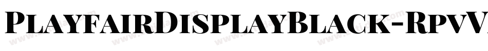 PlayfairDisplayBlack-RpvVA字体转换