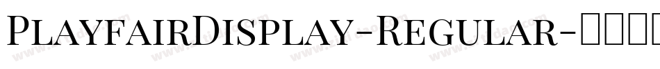 PlayfairDisplay-Regular字体转换