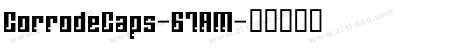 CorrodeCaps-67AM字体转换