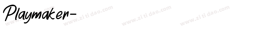 Playmaker字体转换