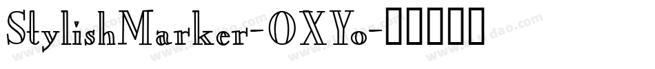 StylishMarker-OXYo字体转换