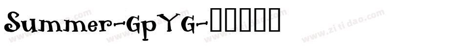 Summer-GpYG字体转换