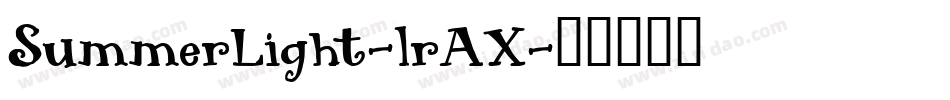 SummerLight-lrAX字体转换