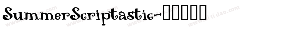 SummerScriptastic字体转换