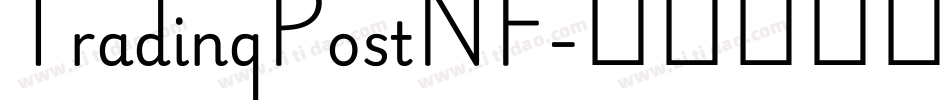 TradingPostNF字体转换