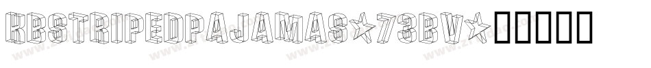 Kbstripedpajamas-73BV字体转换