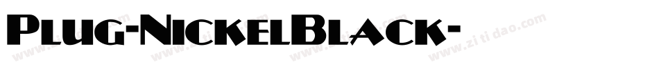 Plug-NickelBlack字体转换