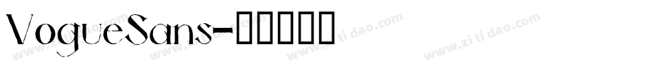 VogueSans字体转换