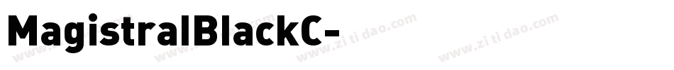 MagistralBlackC字体转换