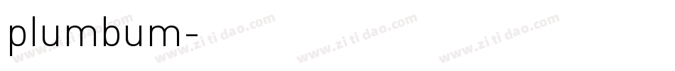 plumbum字体转换