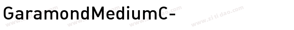 GaramondMediumC字体转换