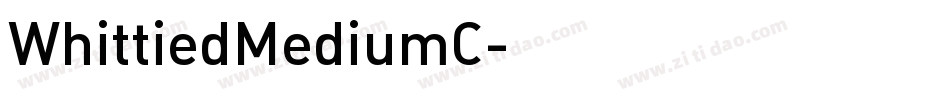 WhittiedMediumC字体转换