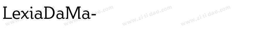 LexiaDaMa字体转换