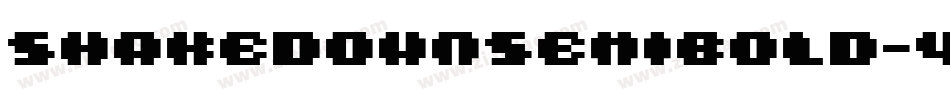 ShakedownSemibold-47A9字体转换