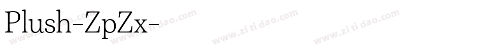 Plush-ZpZx字体转换